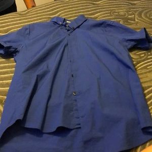 Men’s blue button shirt